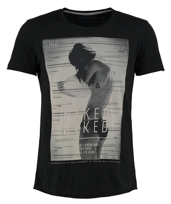 Tom Tailor Denim T-Shirt print - dusty black