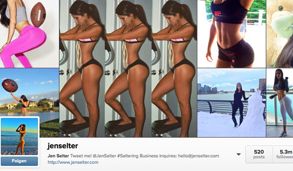 Über 5 Millionen Fans folgen Jen Selters Hintern auf Instagram