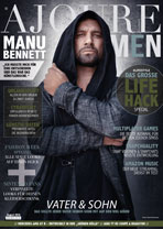 AJOURE Men Cover Monat August 2016 mit Manu Bennett