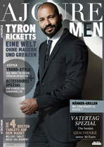 AJOURE Men Cover Monat Mai 2016 mit Tyron Ricketts