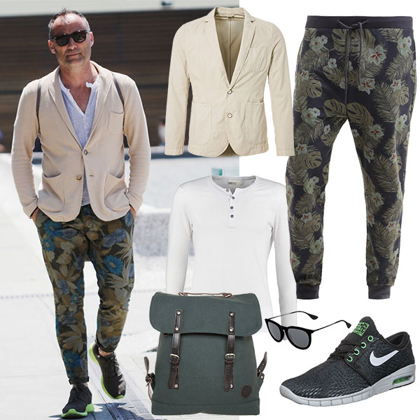 Looks für den Sommer Streetstyle Blumen-Look für den Mann
