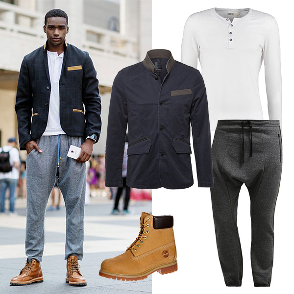 Looks für den Sommer Streetstyle mit Jogginghose für Männer