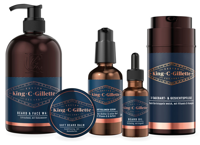 King C. Gillette Bartvolumen-Serum