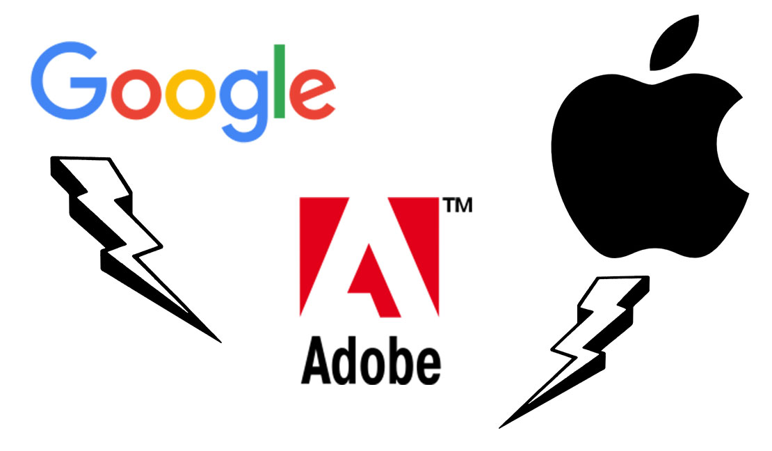 Google Apple Adobe Konflikt