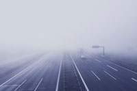 Nebel auf der Autobahn