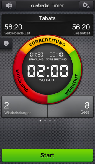 Runtastic Timer App