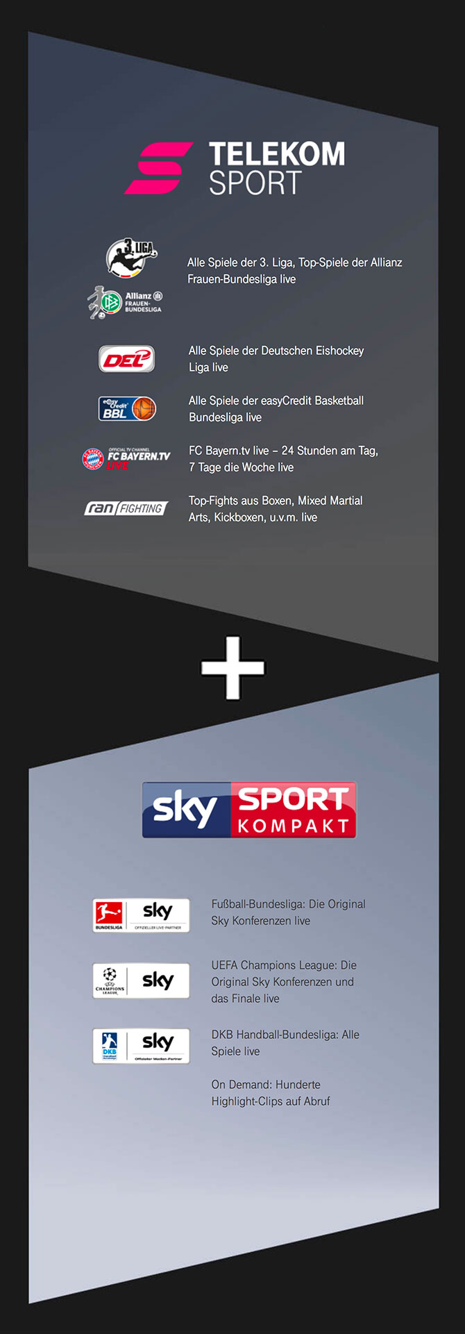 Telekom Sportpaket mit Sky Sport Kompakt