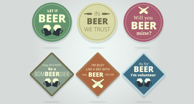 bierdeckel-gestalten Individuelle Bierdeckel