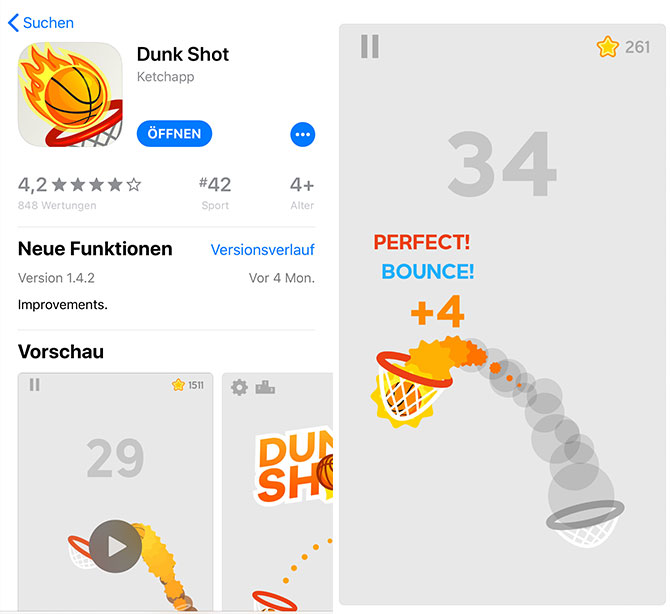 Dunk Shot App