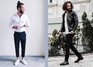 Street-Styles: Business Casual vs. Leather & Jeans