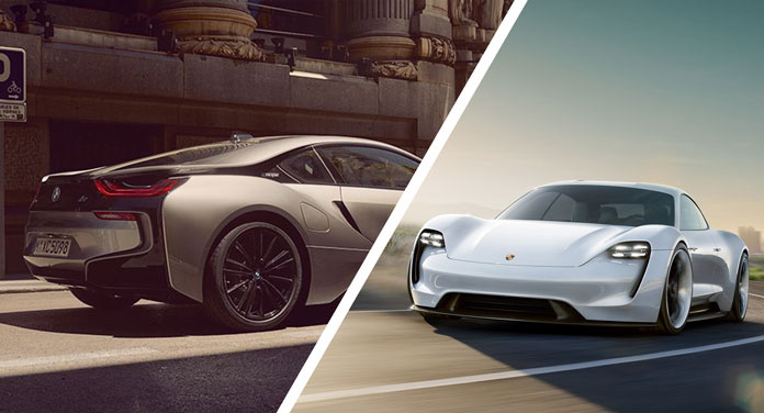 BMW und Porsche Elektroauto