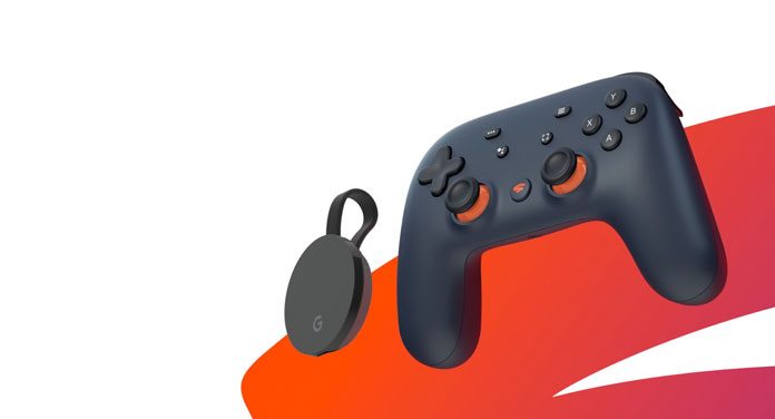 Google Stadia Controller mit Google Chrome Cast