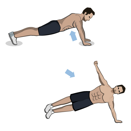 Push-Up Rotation 