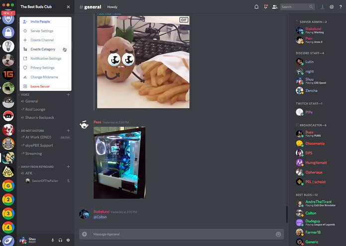 Discord Channel Chats