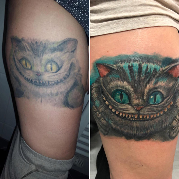 Cover-up Grinsekatze