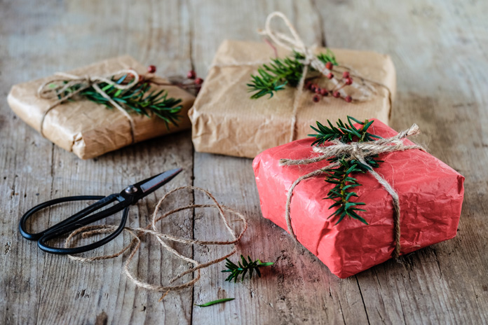 nachhaltig verpackte Geschenke