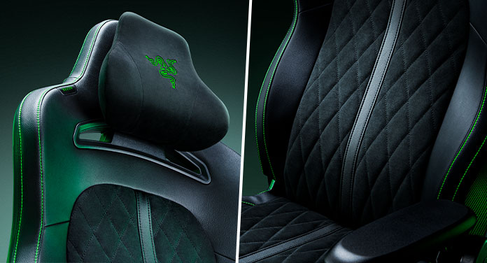 Razer Enki Pro Kopfstütze und Rückenlehne