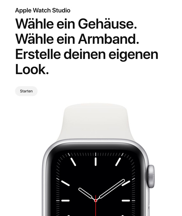 Apple Watch Studio starten