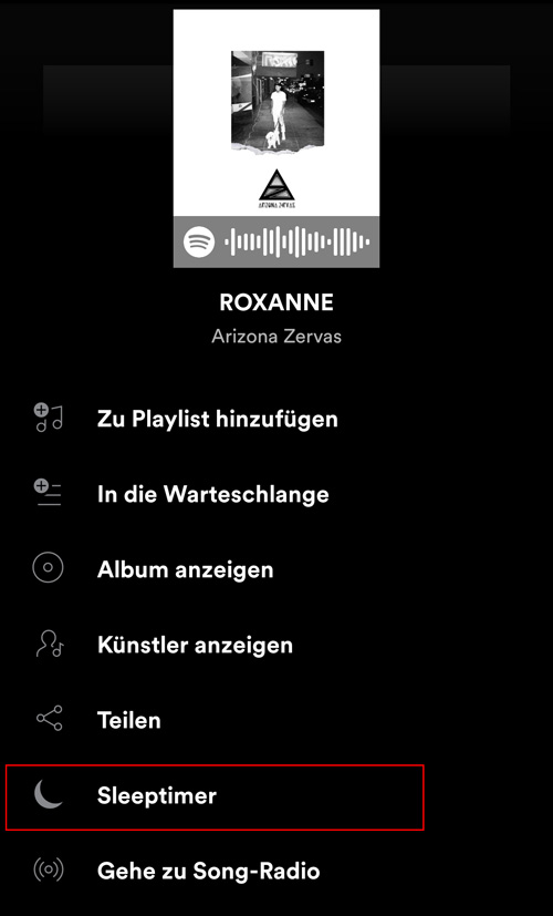 Spotify Sleeptimer