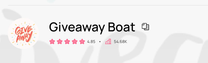 Giveaway Boat