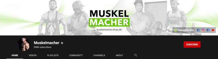 Muskelmacher Kanalbanner