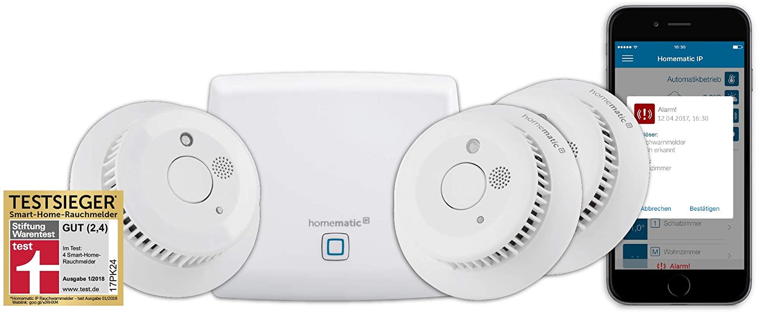 Homematic IP Smart Home Starter Set Rauchwarnmelder 