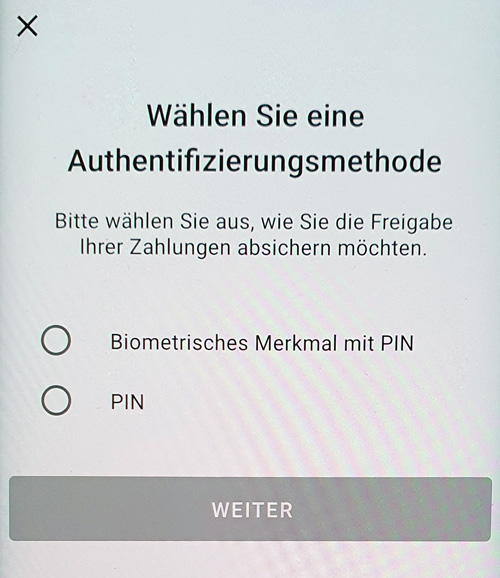 S-ID-Check Registrierung  Authentifizierungsmethode