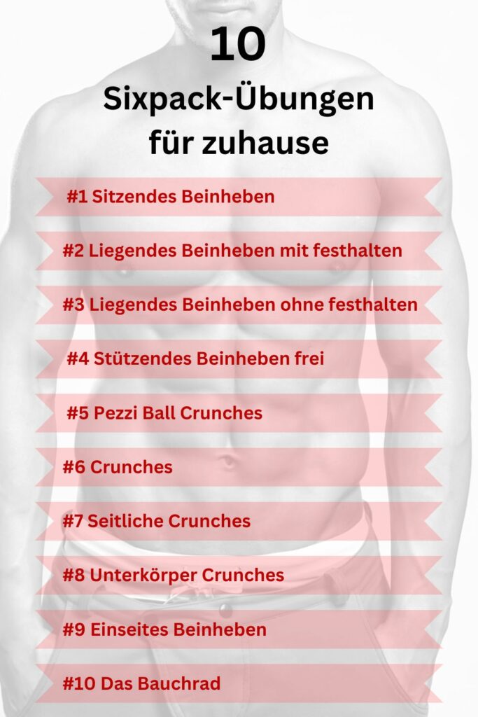 Sixpack-Übungen für zu Hause