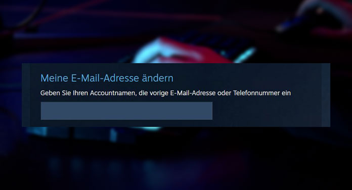 Steam E-Mail ändern