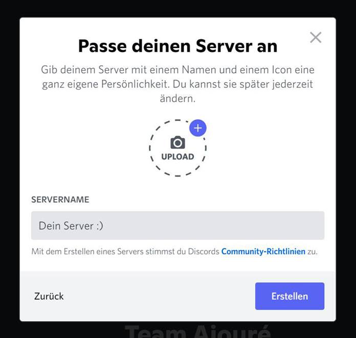 Discord Server erstellen