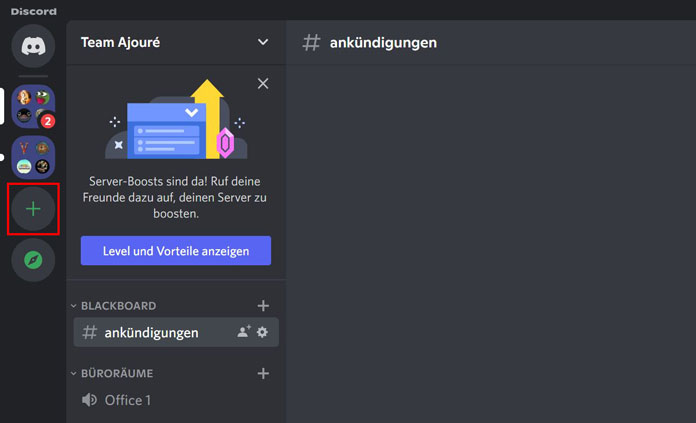 Discord Server erstellen