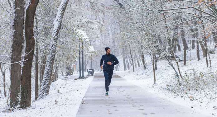 Outdoor-Sport im Winter