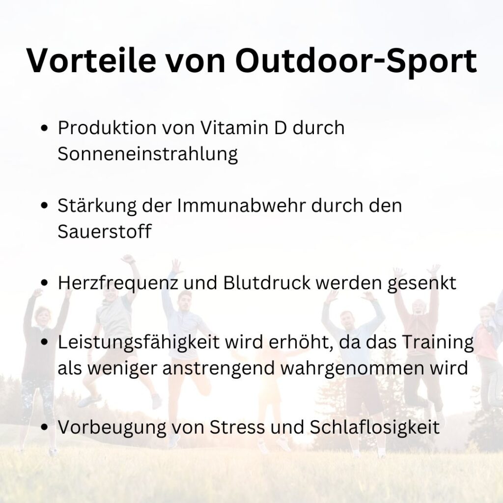 Vorteile von Outdoor-Sport