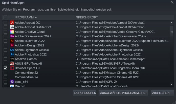 Steam fremdes Spiel hinzufügen