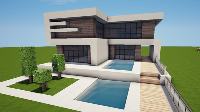 Modernes Haus mit Pool