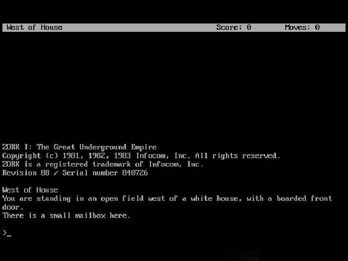 Text Adventure Games Zork