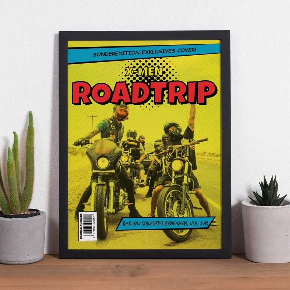 Personalisierbares Poster im Comic-Stil