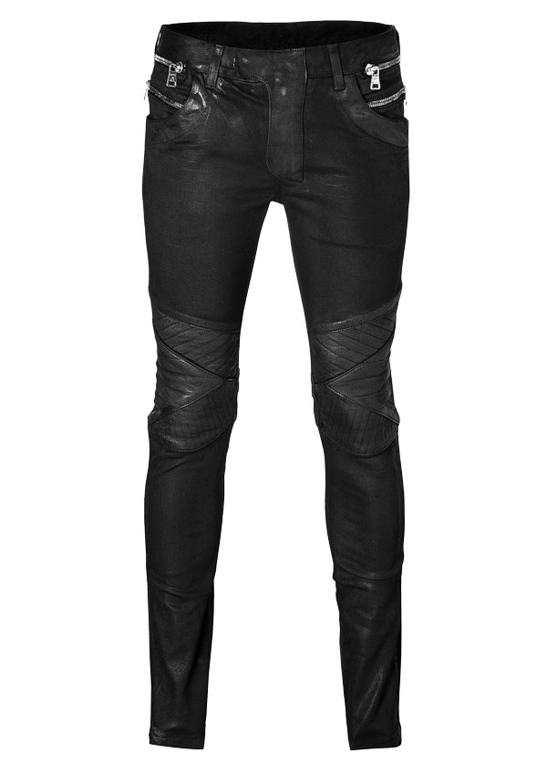 BALMAIN Coated-Jeans im Biker-Stil - € 1.159