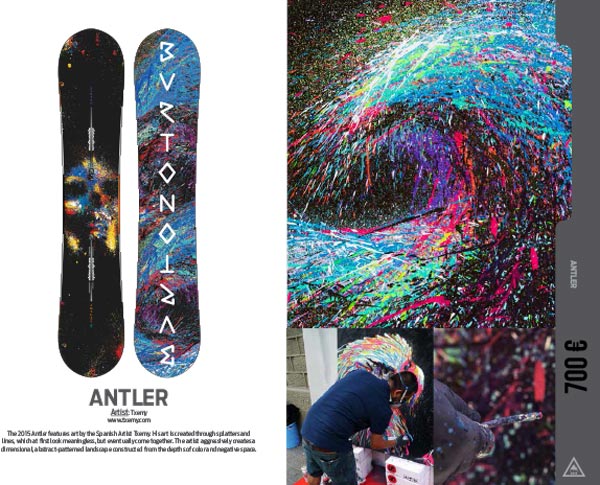 Snowboard Antler