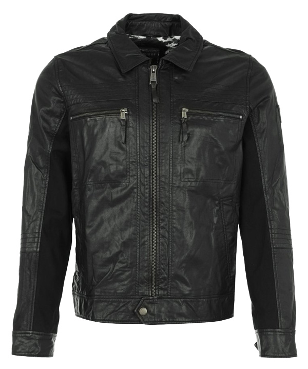 Guess JIM - Lederjacke - noir - 299,95 €