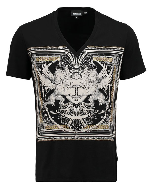 Just Cavalli T-Shirt print - black