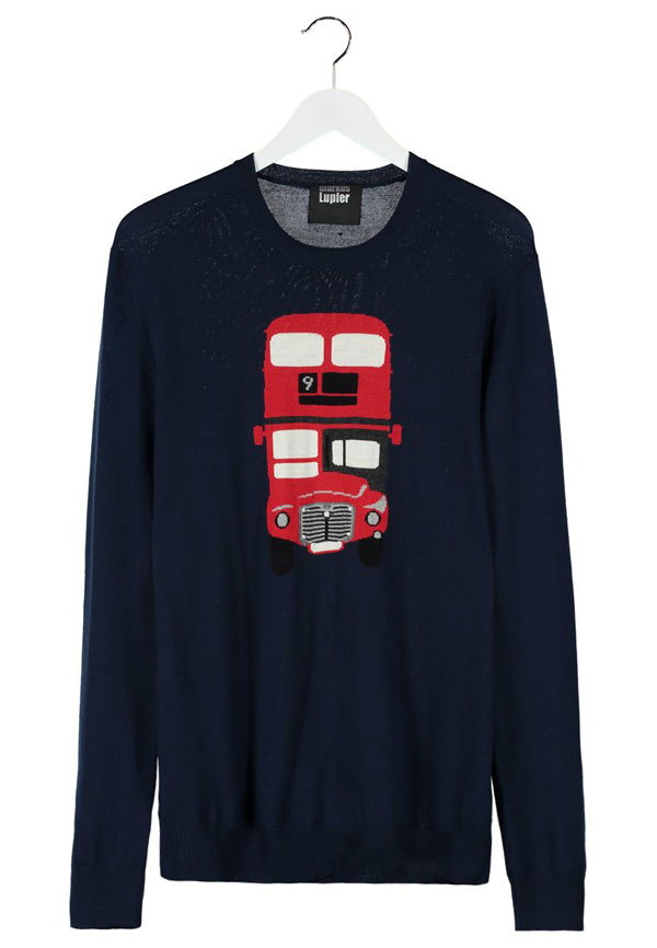 Markus Lupfer LONDON BUS - Strickpullover - navy 