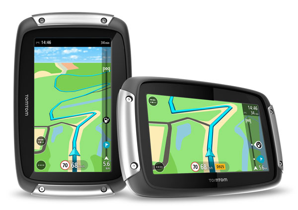 TomTom RIDER lässt sich im Quer- und Hochformat nutzen.