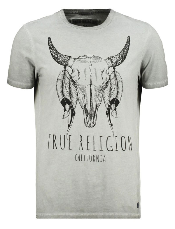 True Religion LONGHORN - T-Shirt print - castlerock