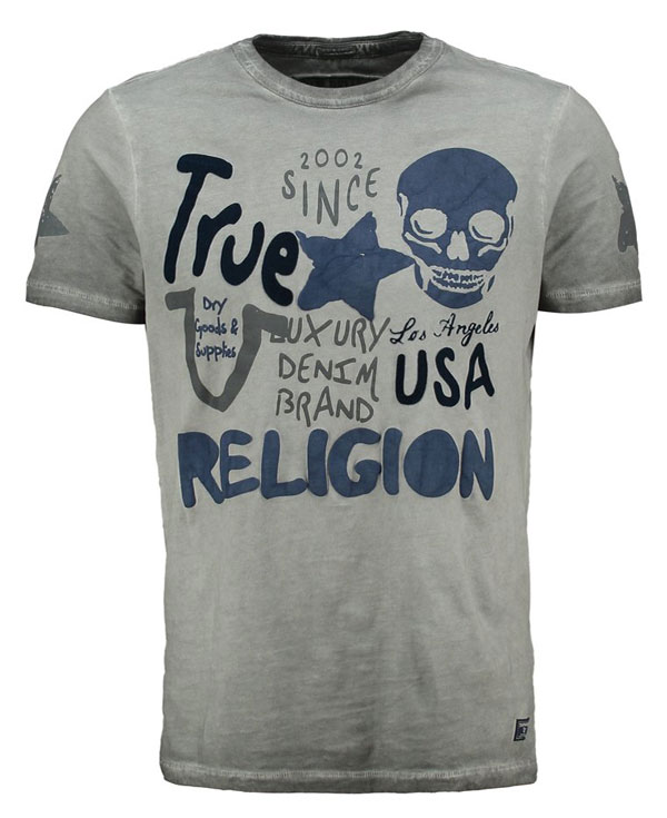 True Religion T-Shirt print - castlerock 