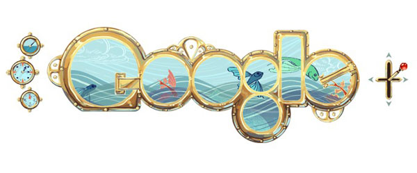 Google Doodle Jules Vernes