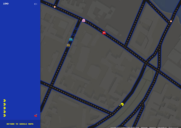 Google Maps Pacman