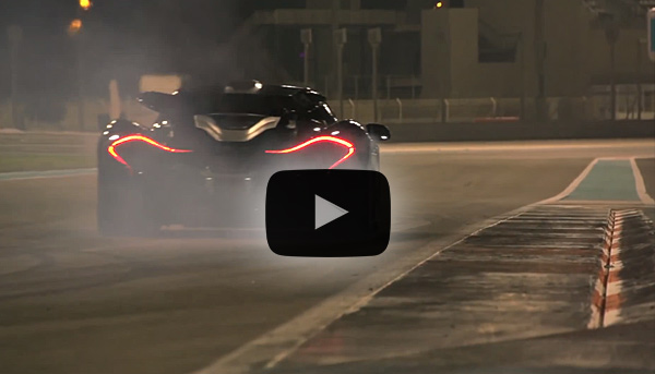 McLaren P1 auf dem Yas Marina Circuit in Abu Dhabi