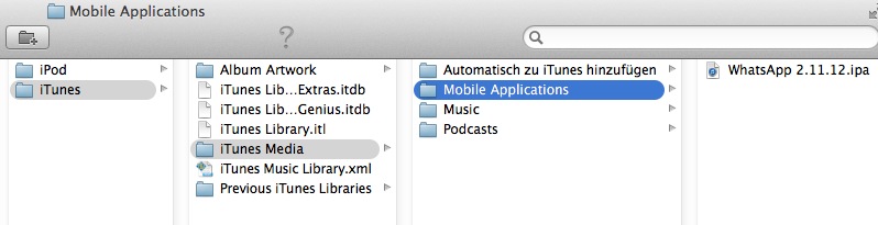 WhatsApp auf dem iPad iTunes Media > Mobile Applications