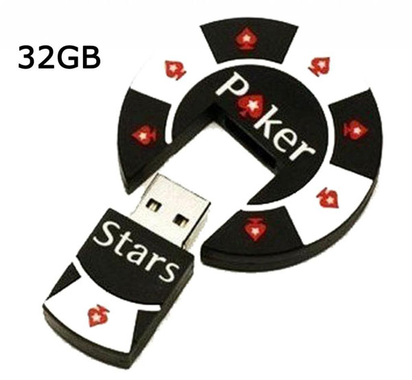 SUNWORLD® Poker Stars Chip mit USB Stick Speicherstick (USB 3) 16GB